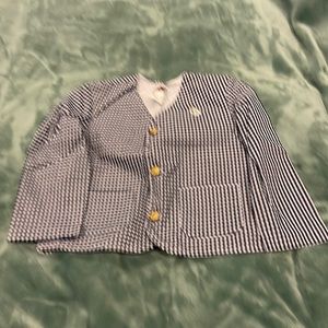Good Lad 4T blazer navy gingham.